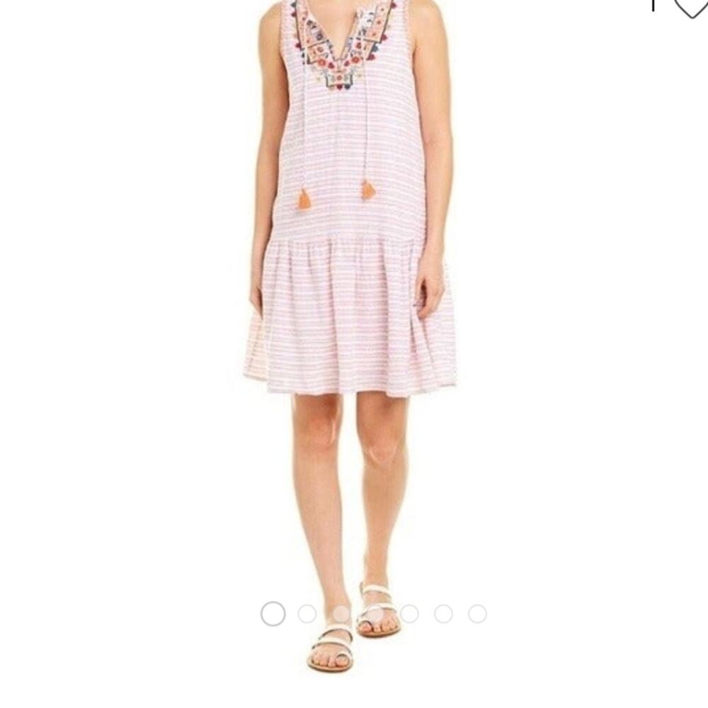 Beach Lunch Lounge pink boho short cottage core dress size xs